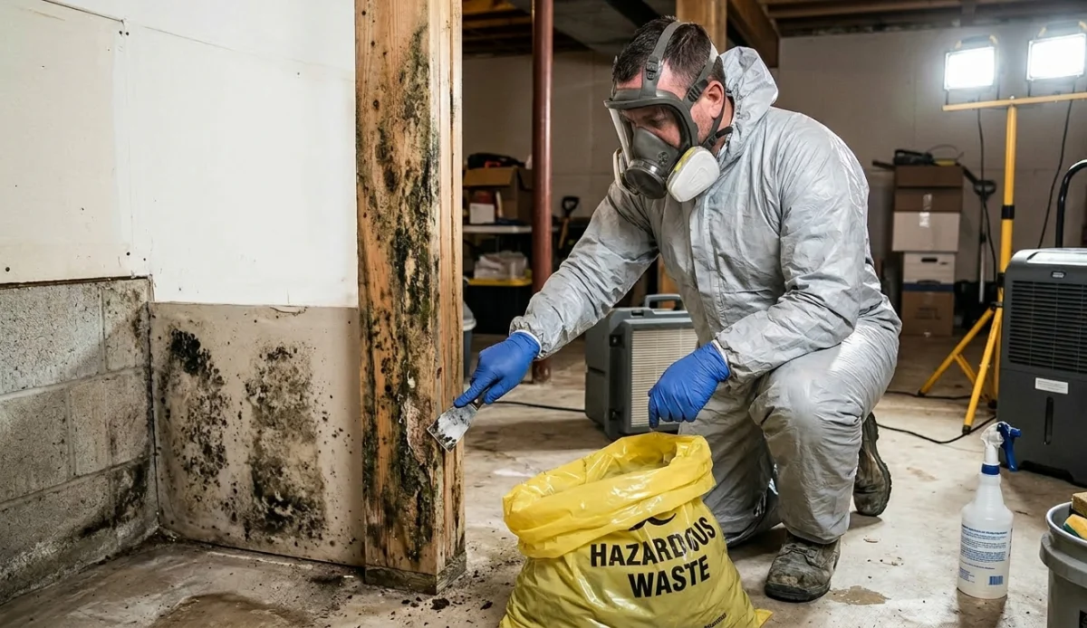 Orthotic technician using tools to shape a custom brace indoors with focus and precision.
